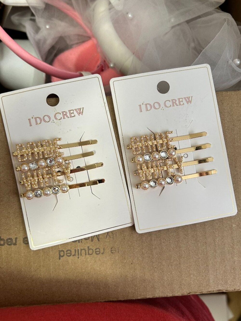 Bride & Wifey Bobby Pins 2 Packs